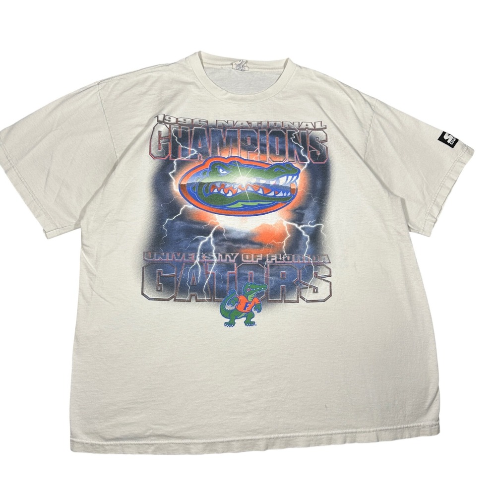 VTG Lightning Starter Florida Gators 1996 National Champions T-Shirt L USA Made